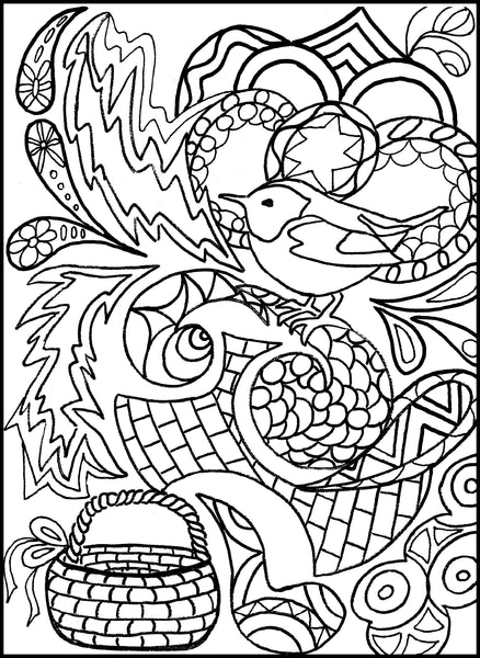 Psychedelic Mayhem Coloring Book by Janelle Metzgus