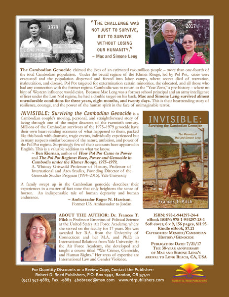 INVISIBLE: Surviving the Cambodian Genocide by Frances T. Pilch