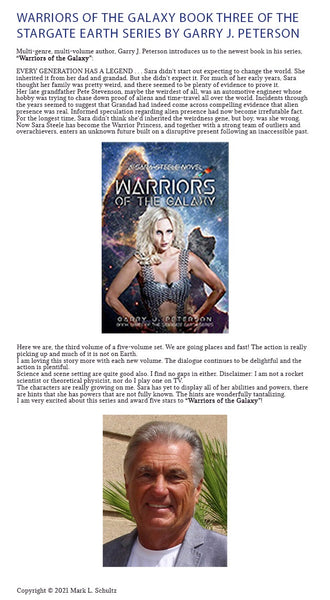 THE STARGATE EARTH SERIES BY GARRY J. PETERSON