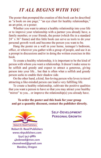 The Path to Healthy Relationships Poster and accompanying book, IT ALL BEGINS WITH YOU