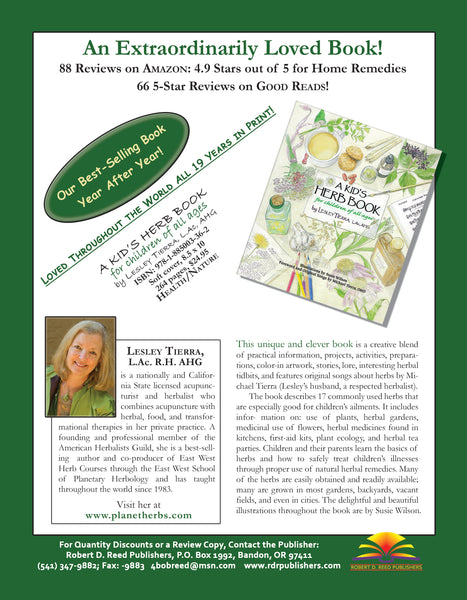 A Kid’s Herb Book for children of all ages by Lesley Tierra