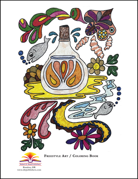Psychedelic Mayhem Coloring Book by Janelle Metzgus