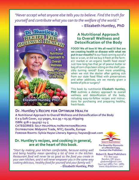 Dr. Huntley's Recipe for Optimum Health by Elizabeth Huntley, Ph.D.