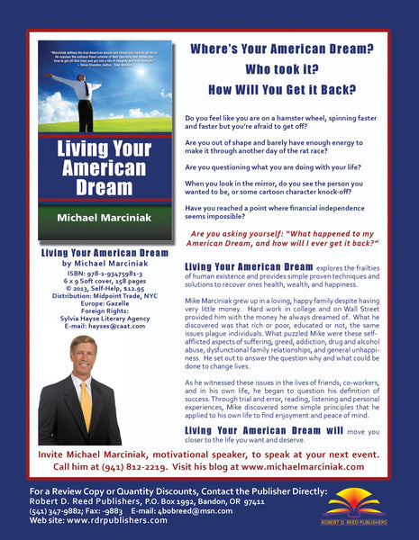 LIVING YOUR AMERICAN DREAM by Michael Marciniak