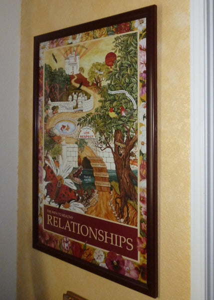 The Path to Healthy Relationships Poster and accompanying book, IT ALL BEGINS WITH YOU